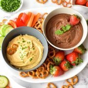 Low FODMAP Hummus - 2 Ways (Classic and Chocolate Dessert)